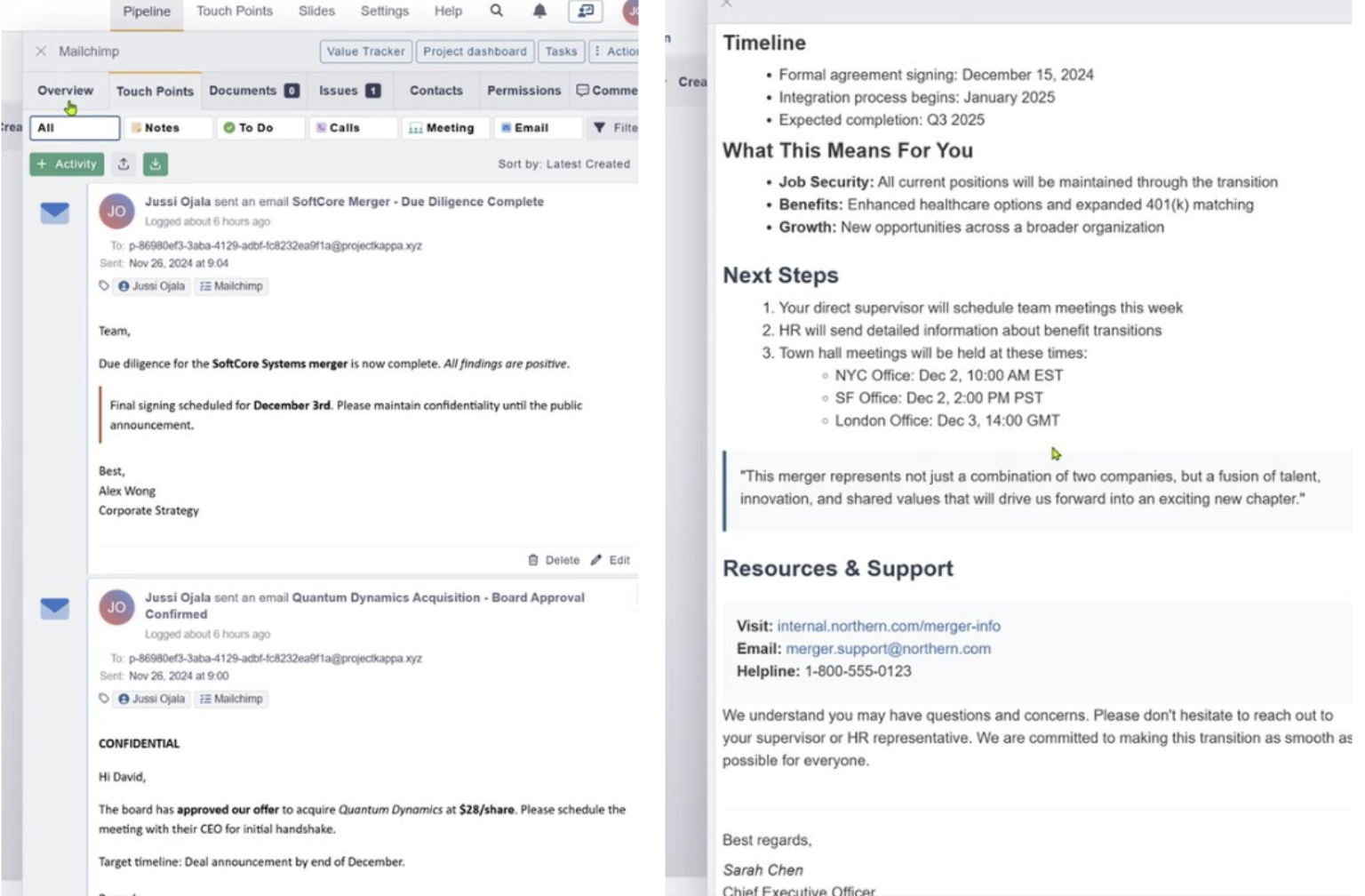 Rich Text in Touch Points