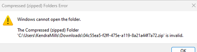 Using 7Zip to export your workspace data
