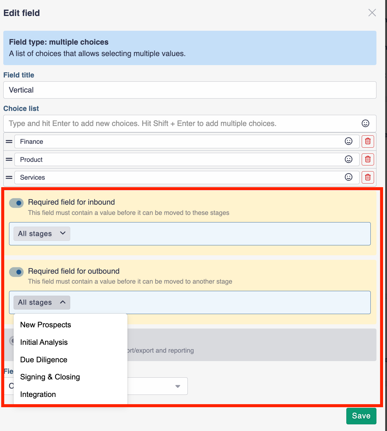 Required Fields